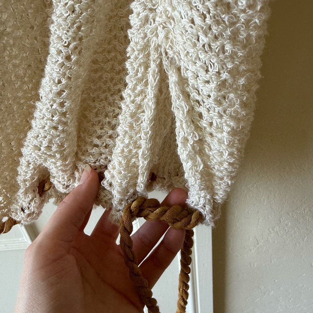 VERONIQUE LEROY SLEEVELESS KNITTED TOP - OFF WHITE SIZE M - Picture 10 of 12